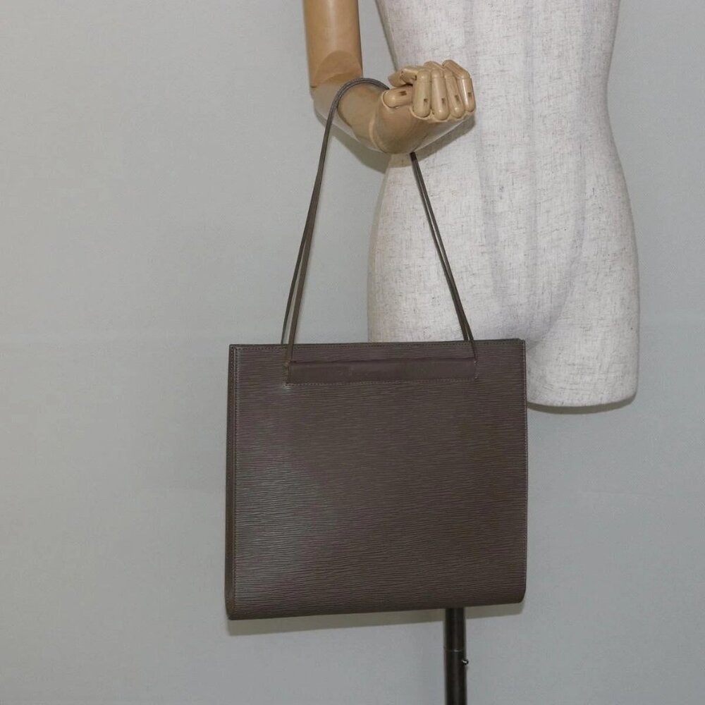 LOUIS VUITTON Epi Saint Tropez Shoulder Bag Gray Lilac